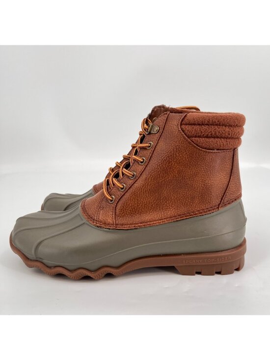 Men\'s Sperry Avenue Synthetic Duck Boot Tan / Olive, Size 9.5 M main image 9